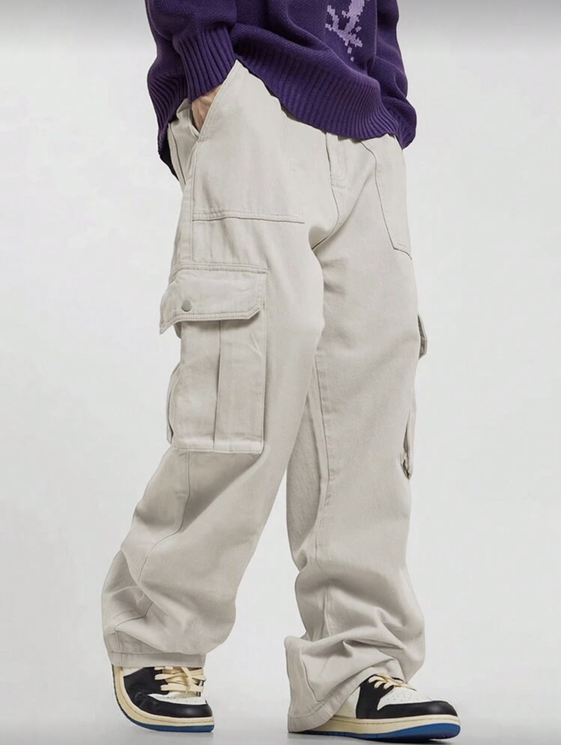 กางเกงคาร์โก้ขายาว